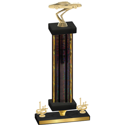Premium Single Black Glacier First Place Cars Trophy