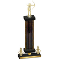 Premium Single Black Glacier Victory Archery Trophy