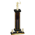 Premium Single Black Glacier Year Archery Trophy