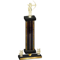 Premium Single Black Glacier Year Archery Trophy