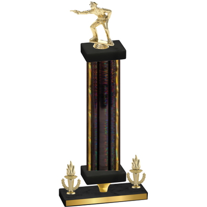 Premium Single Black Glacier Victory Shooter Trophy