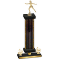 Premium Single Black Glacier Fourth Place Skater Trophy