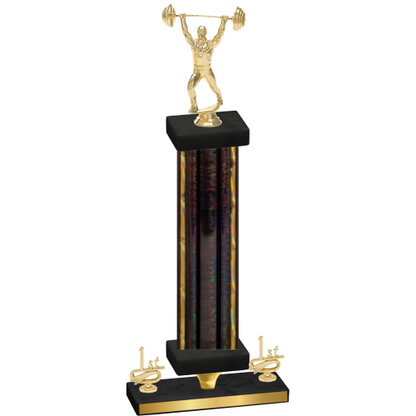 Premium Single Black Glacier First Place Weights Trophy