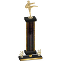 Premium Single Black Glacier Year Karate Trophy