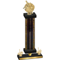 Premium Single Black Glacier First Place Baseball Trophy