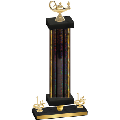 Premium Single Black Glacier First Place Academics Trophy