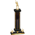 Premium Single Black Glacier First Place Baseball Trophy