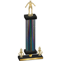 Premium Single Black Carbon Fiber Victory Wrestling Trophy