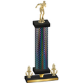 Premium Single Black Carbon Fiber Victory Swimming Trophy