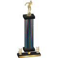 Premium Single Black Carbon Fiber Year Swimming Trophy