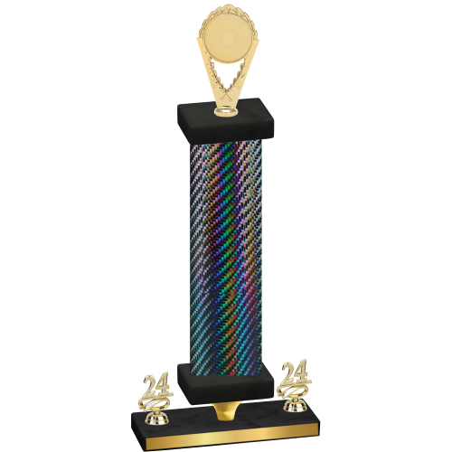 Premium Single Black Carbon Fiber Year Insert Trophy