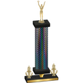 Premium Single Black Carbon Fiber Victory Victory Trophy