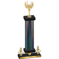 Premium Single Black Carbon Fiber Victory Victory Trophy