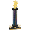 Premium Single Black Carbon Fiber Second Place Pickleball Trophy