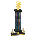 Premium Single Black Carbon Fiber Victory Pickleball Trophy