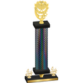 Premium Single Black Carbon Fiber Fourth Place Pickleball Trophy