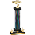 Premium Single Black Carbon Fiber First Place Cars Trophy