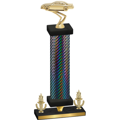 Premium Single Black Carbon Fiber Victory Cars Trophy