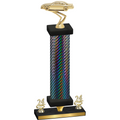 Premium Single Black Carbon Fiber Year Cars Trophy