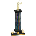 Premium Single Black Carbon Fiber First Place Archery Trophy