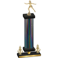 Premium Single Black Carbon Fiber Victory Skater Trophy
