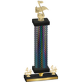 Premium Single Black Carbon Fiber Fourth Place Music Trophy