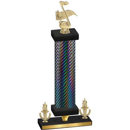 Premium Single Black Carbon Fiber Victory Music Trophy