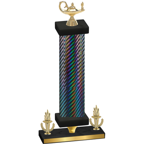 Premium Single Black Carbon Fiber Victory Academics Trophy