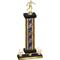 Premium Single Flag USA Third Place Soccer Trophy