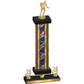 Premium Single Flag USA Year Rugby Trophy
