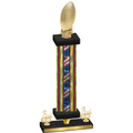 Premium Single Flag USA Third Place Football Trophy