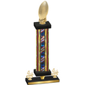 Premium Single Flag USA Fourth Place Football Trophy