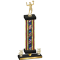 Premium Single Flag USA Year Volleyball Trophy