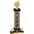 Premium Single Flag USA Year Volleyball Trophy
