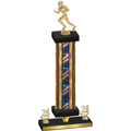 Premium Single Flag USA Year Football Trophy