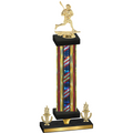 Premium Single Flag USA Victory Lacrosse Trophy