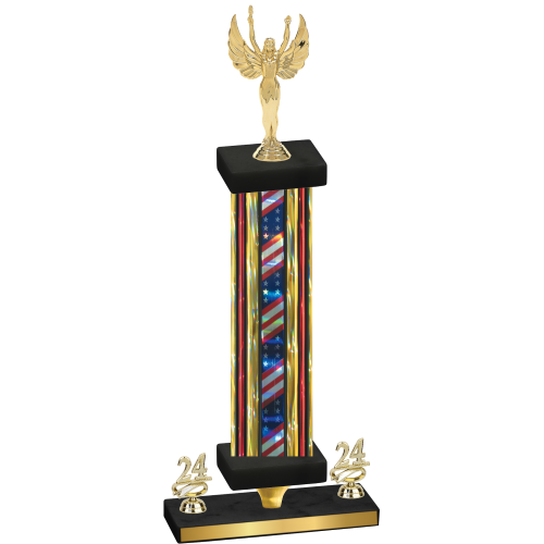 Premium Single Flag USA Year Victory Trophy