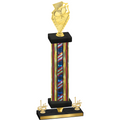 Premium Single Flag USA First Place Pickleball Trophy