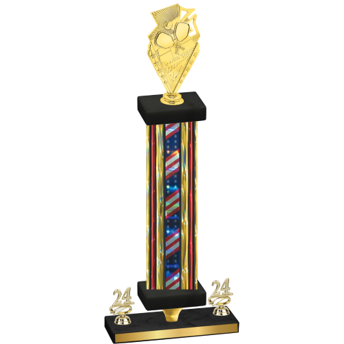 Premium Single Flag USA Year Pickleball Trophy
