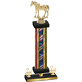 Premium Single Flag USA Second Place Horses Trophy