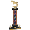 Premium Single Flag USA Year Horses Trophy