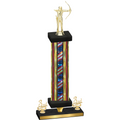 Premium Single Flag USA Third Place Archery Trophy
