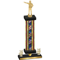 Premium Single Flag USA Year Shooter Trophy