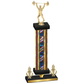 Premium Single Flag USA Victory Weights Trophy