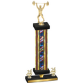 Premium Single Flag USA Year Weights Trophy