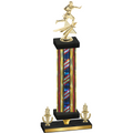 Premium Single Flag USA Victory Flag Football Trophy