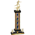 Premium Single Flag USA Year Flag Football Trophy