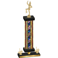 Premium Single Flag USA First Place Majorette Trophy