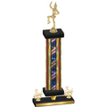 Premium Single Flag USA Third Place Majorette Trophy