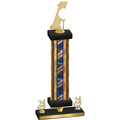 Premium Single Flag USA Year Golf Trophy